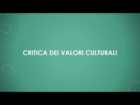 Critica dei valori culturali