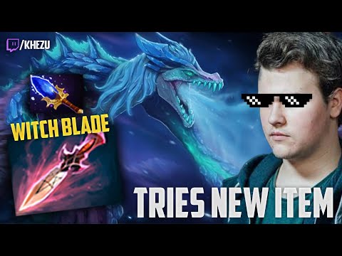 KheZu Winter Wyvern tries New Item WITCH BLADE with Aghanim's Scepter