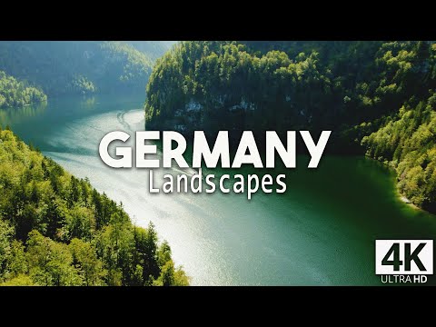 Flying over Germany 4K uhd - Bird's Eye View of Germany, Europe - Relaxation Film with Calming Music