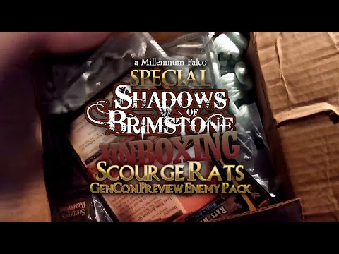 SPECIAL UNBOXING | SHADOWS OF BRIMSTONE | SCOURGE RATS GEN CON PREVIEW 