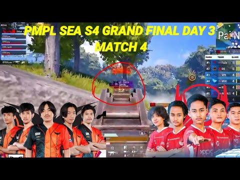 BTR RYZEN 1 VS 3 BERHASIL RATAKAN TEAM VPE | PMPL SEA S4 GRAND FINAL DAY 3 MATCH 4