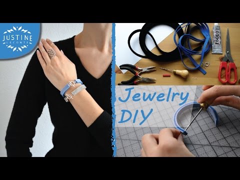 DIY jewelry: How to make felted wool & silver bracelets | Easy tutorial | Justine Leconte Video
