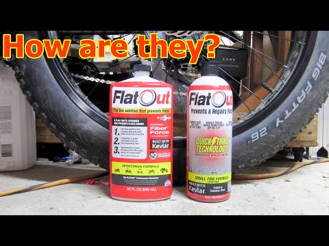 Flatout QUICKSTRIKE VS Flatout bike tire sealant.
