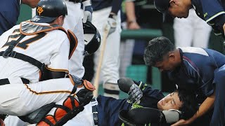 【無事でよかった】ドラ1松下歩叶が頭部死球…球場騒然の瞬間🙏⚾