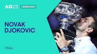 Men s Final Ceremony Novak Djokovic v Stefanos Tsitsipas Australian Open 2023 Mp4 3GP & Mp3
