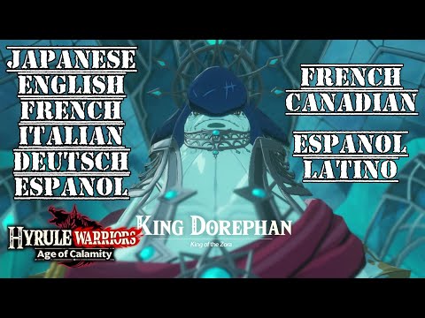 King Dorephan All 8 Voices Comparison - Hyrule Warriors: Age of Calamity