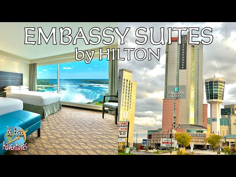 EMBASSY SUITES BY HILTON Niagara Falls Fallsview - Falls View Suite & Hotel Tour