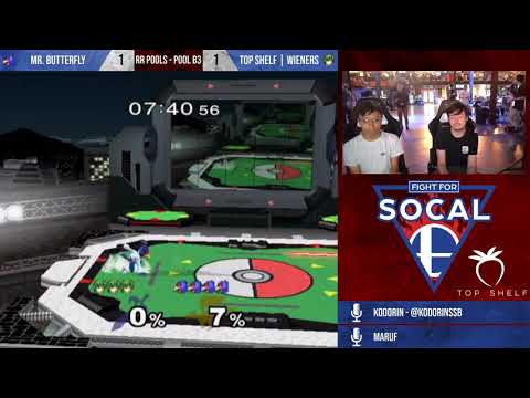 Fight For SoCal 8 - Mr. Butterfly (Falco) VS Top Shelf | Wieners (Marth) - SSBM - RR Pools (B3)