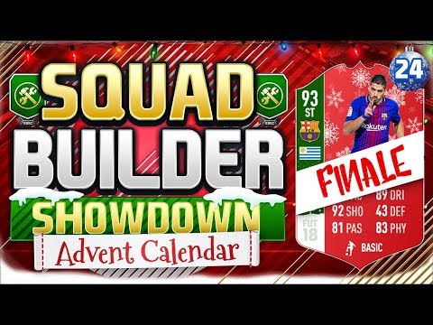 FIFA 18 SQUAD BUILDER SHOWDOWN!! 🎉 ADVENT CALENDAR FINALE!! INFORM SUAREZ!!