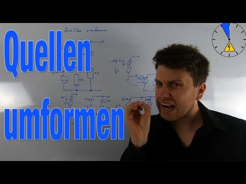 Quellen umwandeln Aufgabe Spannungsquelle Stromquelle Widerstand
