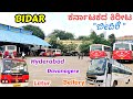 ಬೀದರ್ Bidar Central Bus Stand Hyderabad Udgir Davanagere Shivamogga Bus Volvo Scania Ksrtc