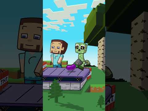 Сreeper and golden apple / minecraft animation