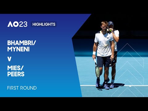 Bhambri/Myneni v Mies/Peers Highlights | Australian Open 2023 First Round