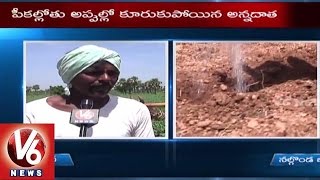 Cotton Farmers in concern with lack of rains | Kharif Problems | Nalgonda - V6 News