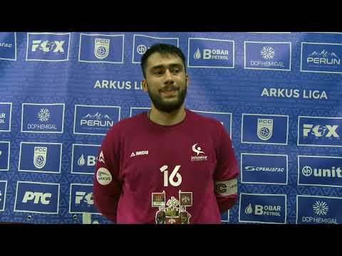 Najava 8. kola plej-auta ARKUS lige (muškarci) - igrač Železničara 1949 - Stošić Darko