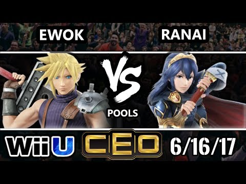 CEO 2017 Smash 4 - ewok (Cloud) vs 2GG | Ranai (Lucina) Wii U Tournament
