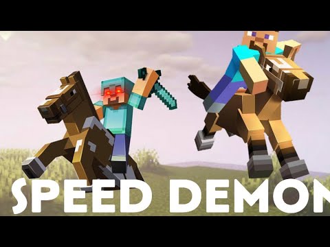 How to create a Speed Demon horse in Vanilla Minecraft! (1000 blocks/ second?!🤯)