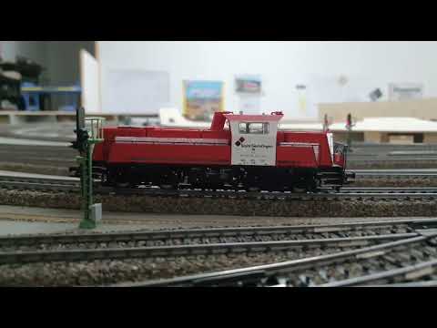 Modellbahn Bertram - Anlagenbauprojekt "Mainstadt" Märklin H0 Anlage Probefahrt