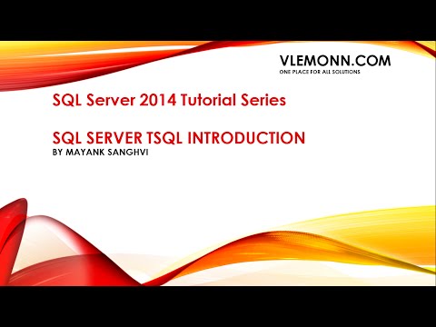 Sql Server 2014 Tsql Introduction