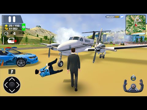 Flying Twin Engine Plane and Armored Helicopter in Open World - Android IOS Gameplay.