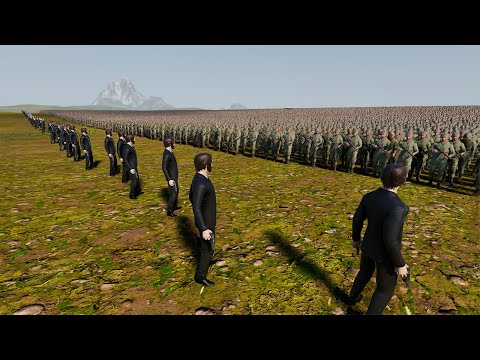 100 John Wick vs 500,000 WW2 US Soldiers — Ultimate Epic Battle Simulator 2