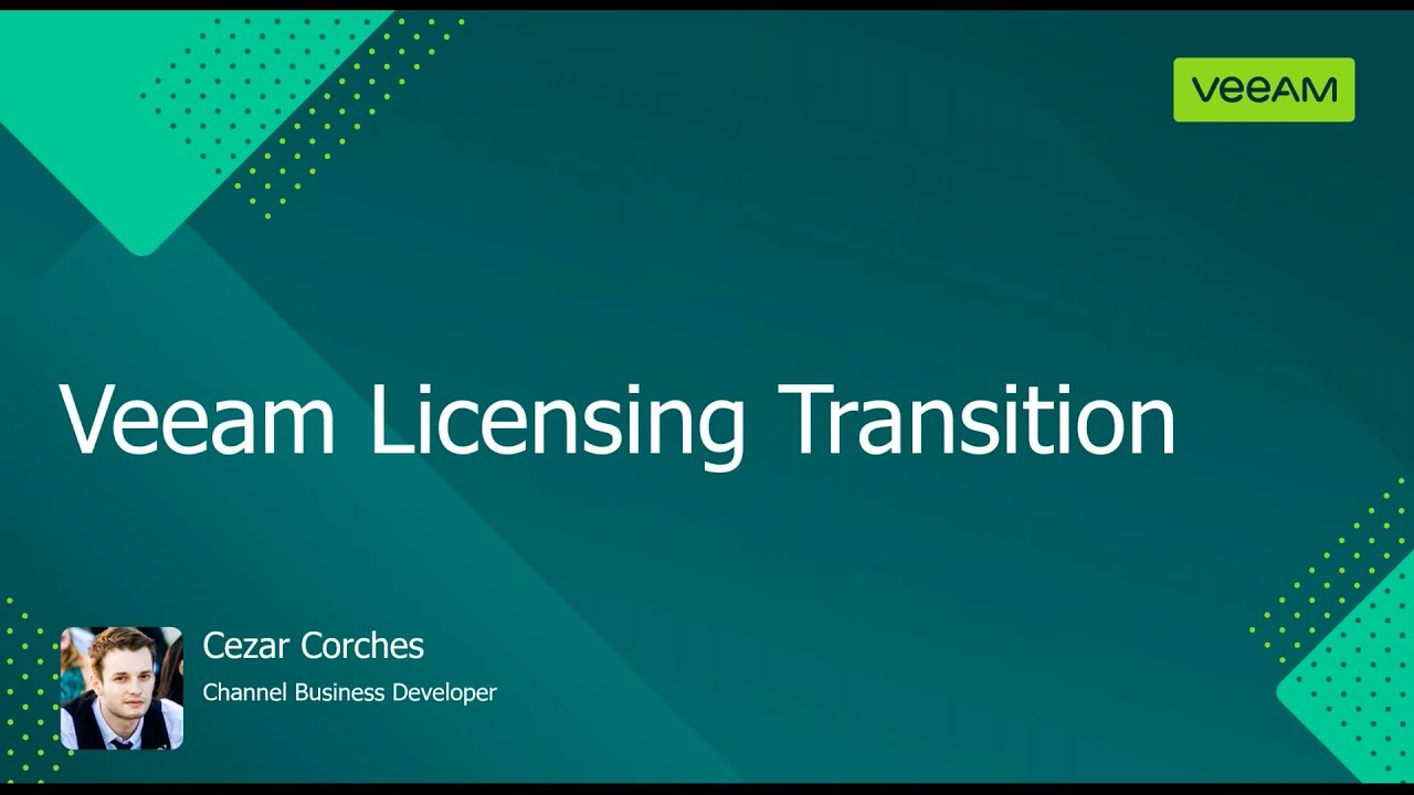 Veeam's Licensing Transition video