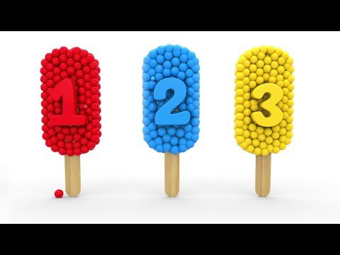 Learn Numbers with 3D Popsicle for Children Kids 1-10