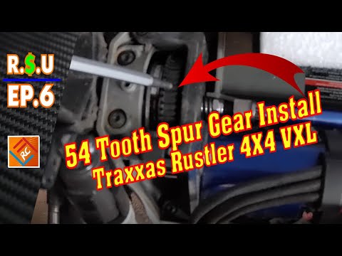 Replacing The 54 Tooth Spur Gear | Repairs $ UpGrades Ep.6 |  Traxxas Rustler 4X4 VXL