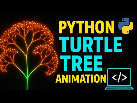 Amazing Tree Animation With Python Turtle Graphics Python Project Codegenx