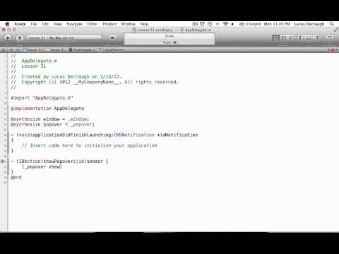 Cocoa Programming L31 - NSPopover