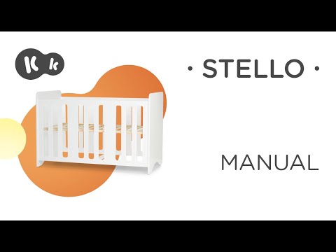 KinderKraft Stello White Bērnu gulta