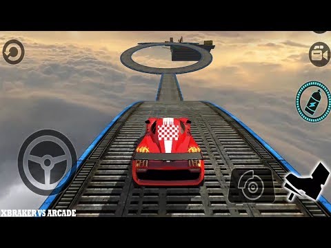 Impossible Stunt Car Tracks 3D Red Vehicle Driving - Android GamePlay 2019