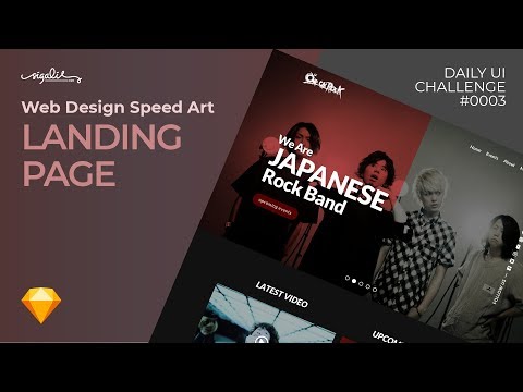 Daily UI #003 - Landing Page Design Using Sketch