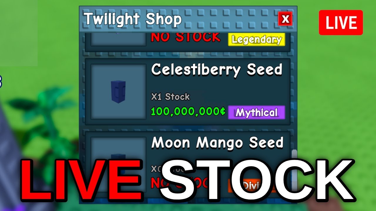 Live 🔴 | GROW A GARDEN STOCK! COSMETICS, EGGS & WEATHER! 24/7!