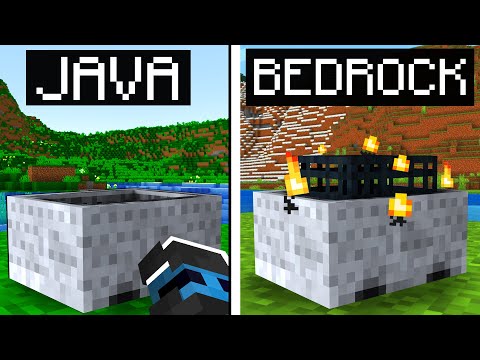 MINECRAFT: JAVA vs BEDROCK - 20 DIFFERENZE EPICHE