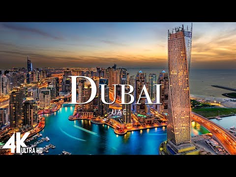 FLYING OVER DUBAI (4K UHD) - Relaxing Music Along With Beautiful Nature Videos - 4K Video HD