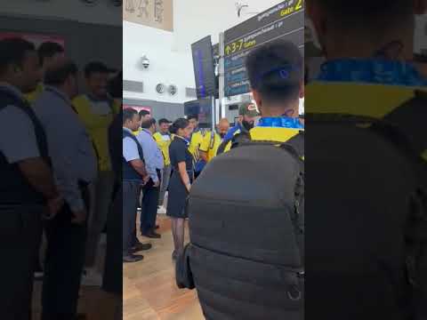CSK TEAM AT CHENNAI AIRPORT after long time to go next match CSK VS MI VERITHANAM 🔥🔥🔥🔥