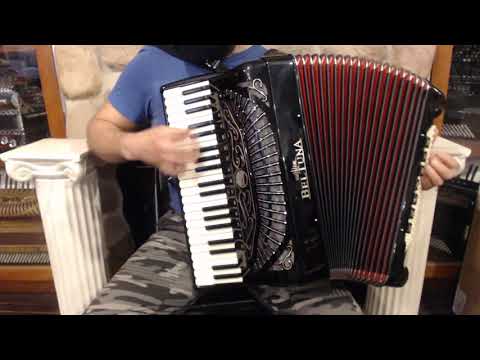 NEW Black Beltuna Prestige IV Balkan Star Piano Accordion LMMH 41 120 $13999