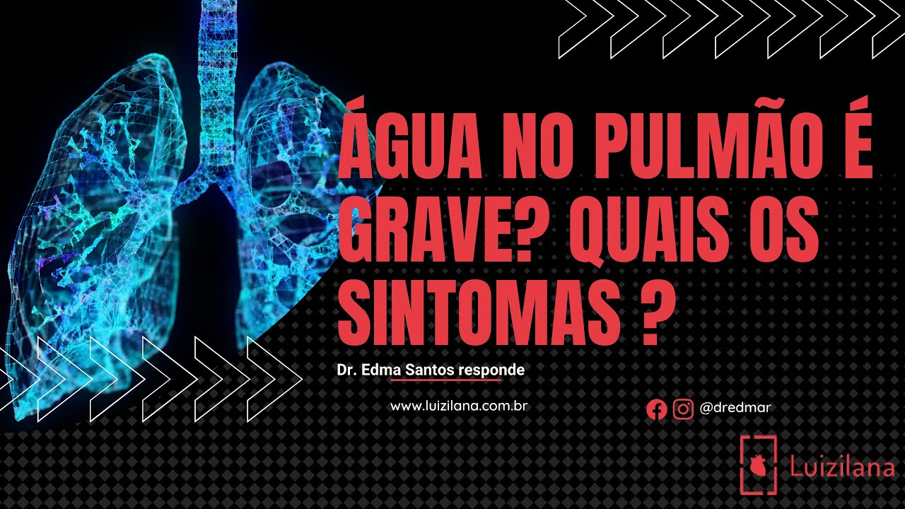 Água no pulmão é grave? Quais os sintomas ?