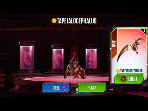 UNLOCKED TAPEJALOCEPHALUS SUPERHYBRID JURASSIC WORLD THE GAME. JURASSIC FRIENDS