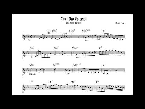 Randy Brecker - That Old Feeling (Transcription)