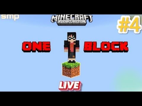 sahilll080 - One Block Survival Series Live | Minecraft Pocket Edition Smp Live | Minecraft live stream #4