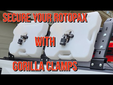 Secure your RotoPax with Gorilla Clamps its Cheaper and Better