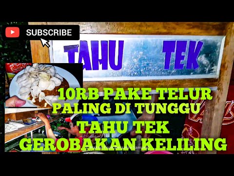 MURAH BANGET 10RB PAKE CABE 5 PAKE TELUR TAHU TEK GEROBAKAN KELILING || STREET FOOD MURAH SURABAYA