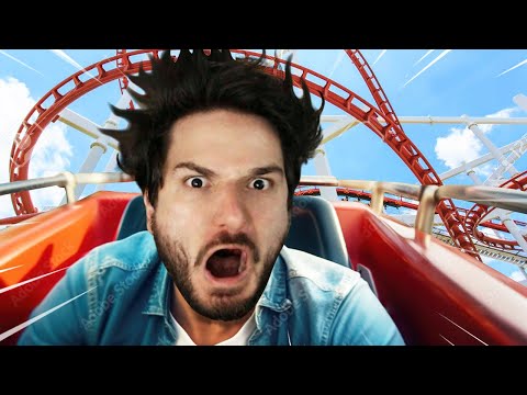 EU CRIEI O MELHOR PARQUE DE DIVERSÕES DO MUNDO! 2000 PESSOAS EM APENAS 1 DIA! - Planet Coaster