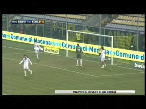 Modena 3-3 Reggina 14-1-2012 Highlights & Goals HD