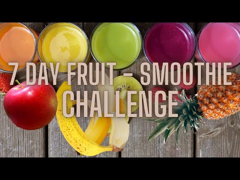 7 Day Fruit - Smoothie Challenge For Breakfast | The Everett's Academe