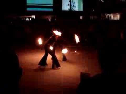 Sangre De Sol Firedancing at SXSW 2008
