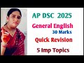 AP TET And DSC 2024 General English Quick Revision