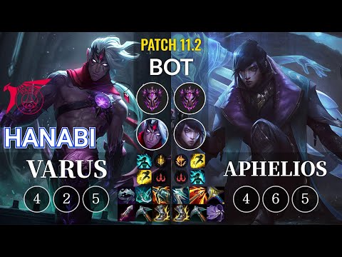 TLN Hanabi Varus vs Aphelios Bot - KR Patch 11.2